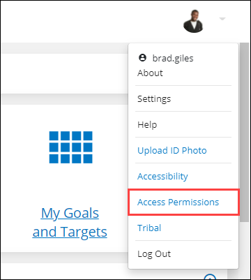 Access Permissions option